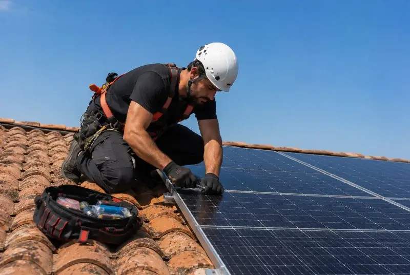 Maintenance et monitoring de panneaux solaires à Poilhes