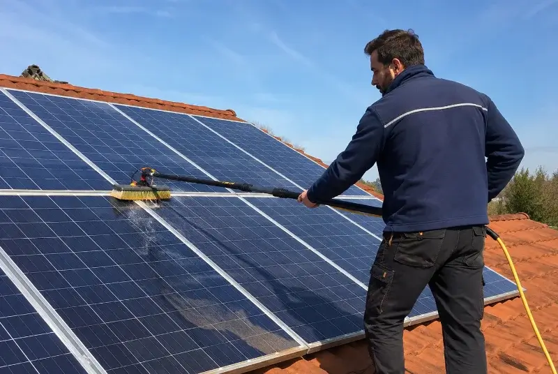 Nettoyage et entretien de panneaux solaires à Poilhes
